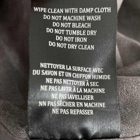 Blank NYC Odyssey Draped Front Vegan Leather Jacket Grey Size S - Picture 7 of 7